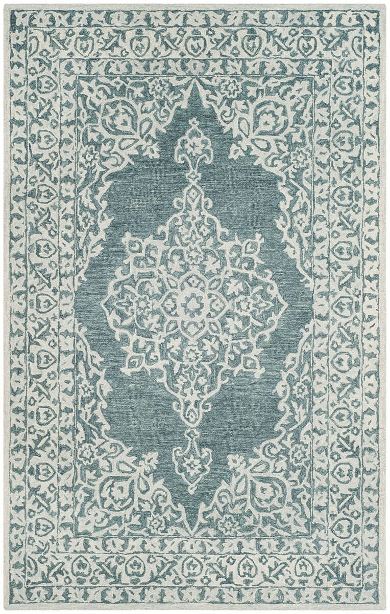 Safavieh Micro-Loop Mlp604M Blue / Light Blue Rugs.