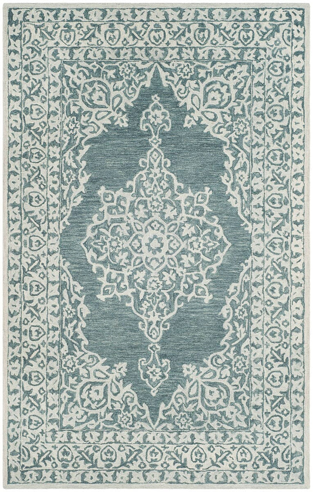 Safavieh Micro-Loop Mlp604M Blue / Light Blue Rugs.