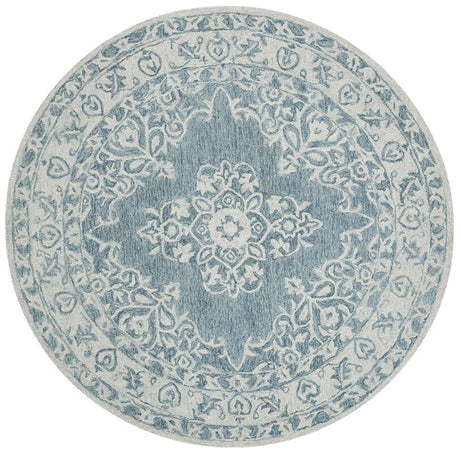 Safavieh Micro-Loop Mlp604M Blue / Light Blue Rugs.