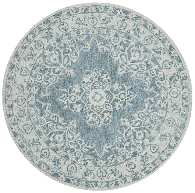 Safavieh Micro-Loop Mlp604M Blue / Light Blue Rugs.