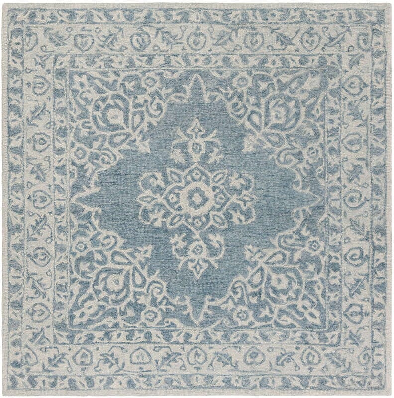 Safavieh Micro-Loop Mlp604M Blue / Light Blue Rugs.