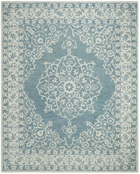 Safavieh Micro-Loop Mlp604M Blue / Light Blue Rugs.
