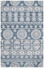 Safavieh Micro-Loop Mlp607M Blue / Ivory Rugs.