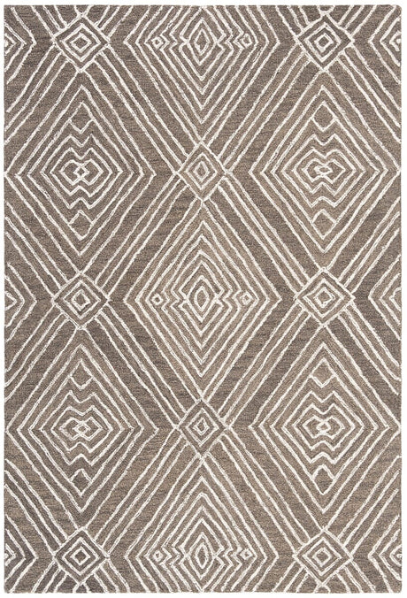 Safavieh Micro-Loop Mlp608F Dark Grey / Ivory Rugs.