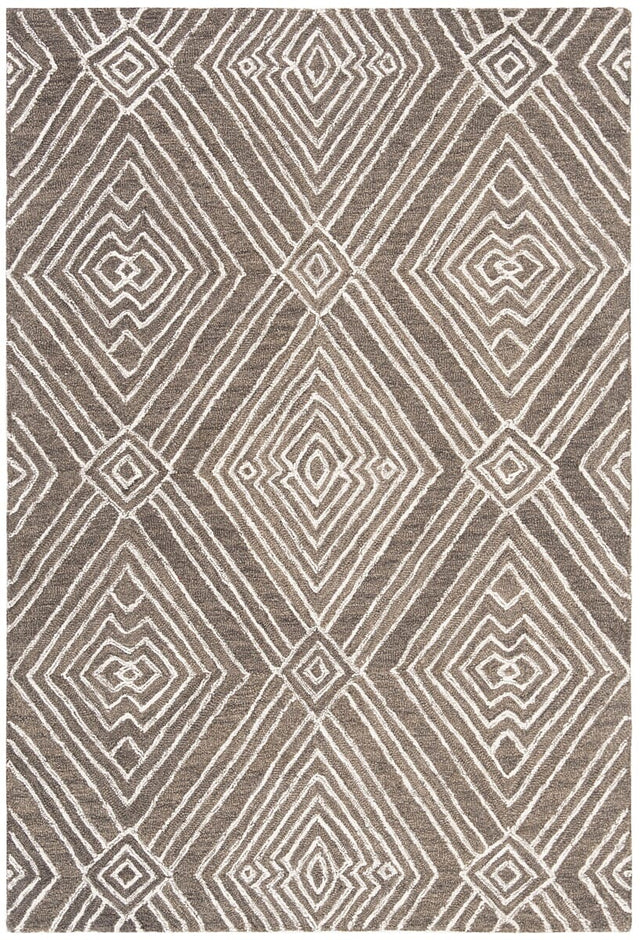 Safavieh Micro-Loop Mlp608F Dark Grey / Ivory Rugs.