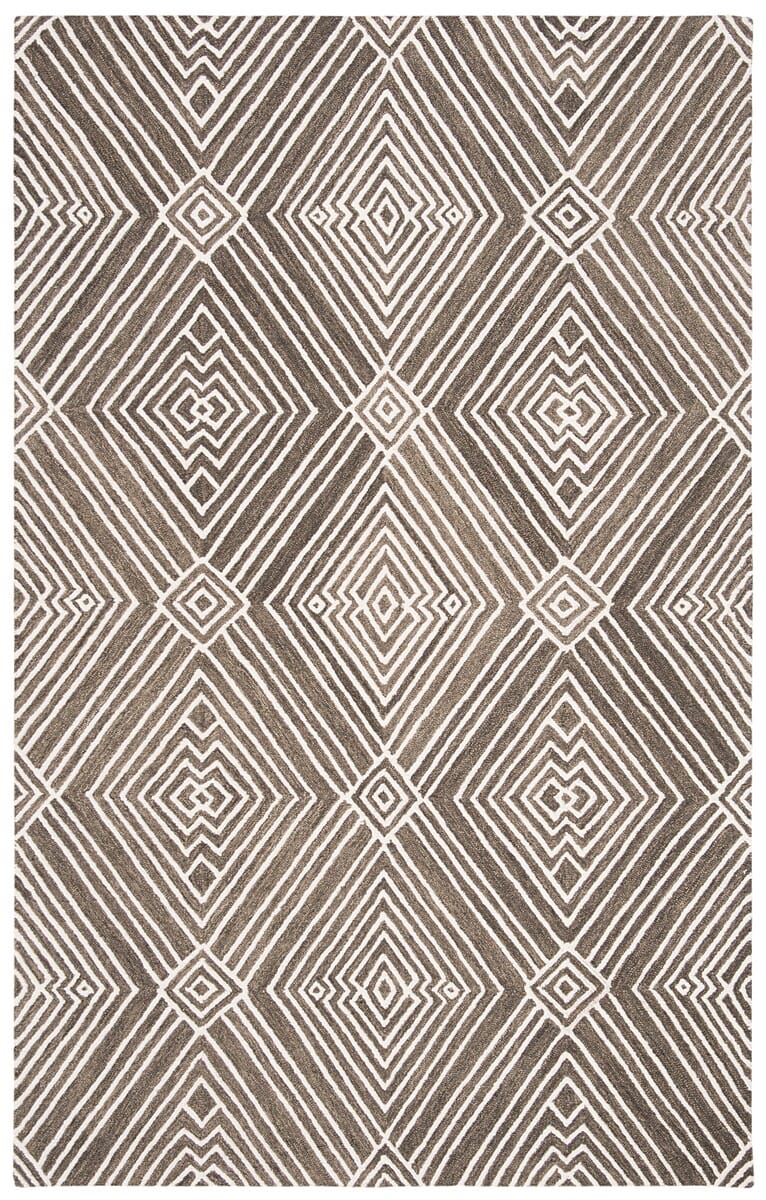 Safavieh Micro-Loop Mlp608F Dark Grey / Ivory Rugs.