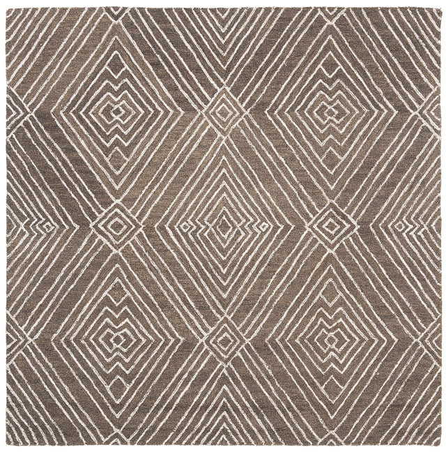 Safavieh Micro-Loop Mlp608F Dark Grey / Ivory Rugs.