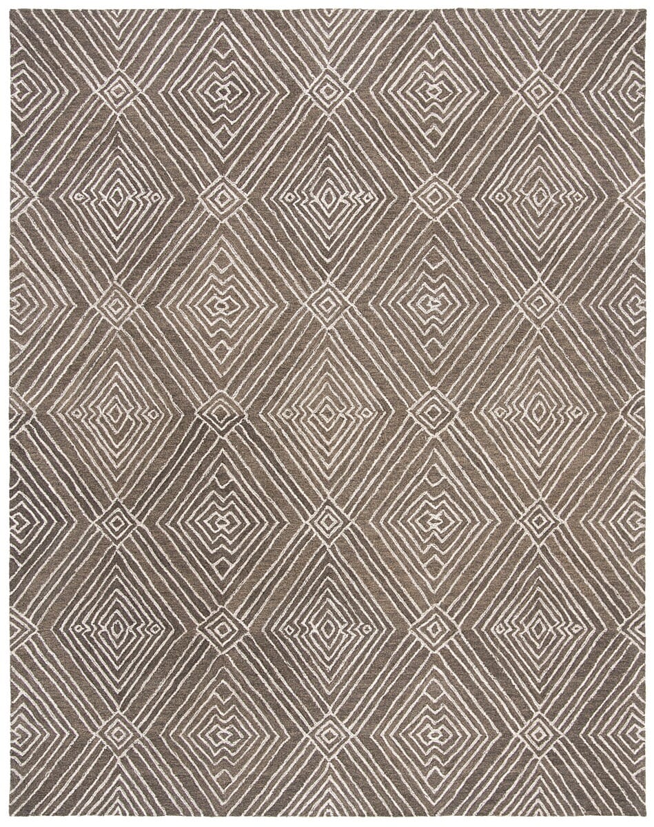 Safavieh Micro-Loop Mlp608F Dark Grey / Ivory Rugs.