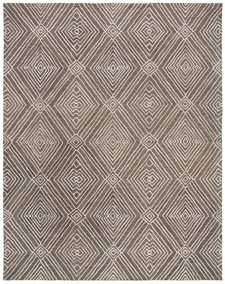 Safavieh Micro-Loop Mlp608F Dark Grey / Ivory Rugs.