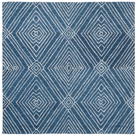 Safavieh Micro-Loop Mlp608N Navy / Ivory Rugs.