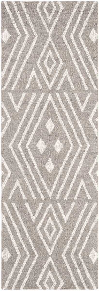 Safavieh Micro-Loop Mlp609F Grey / Ivory Rugs.