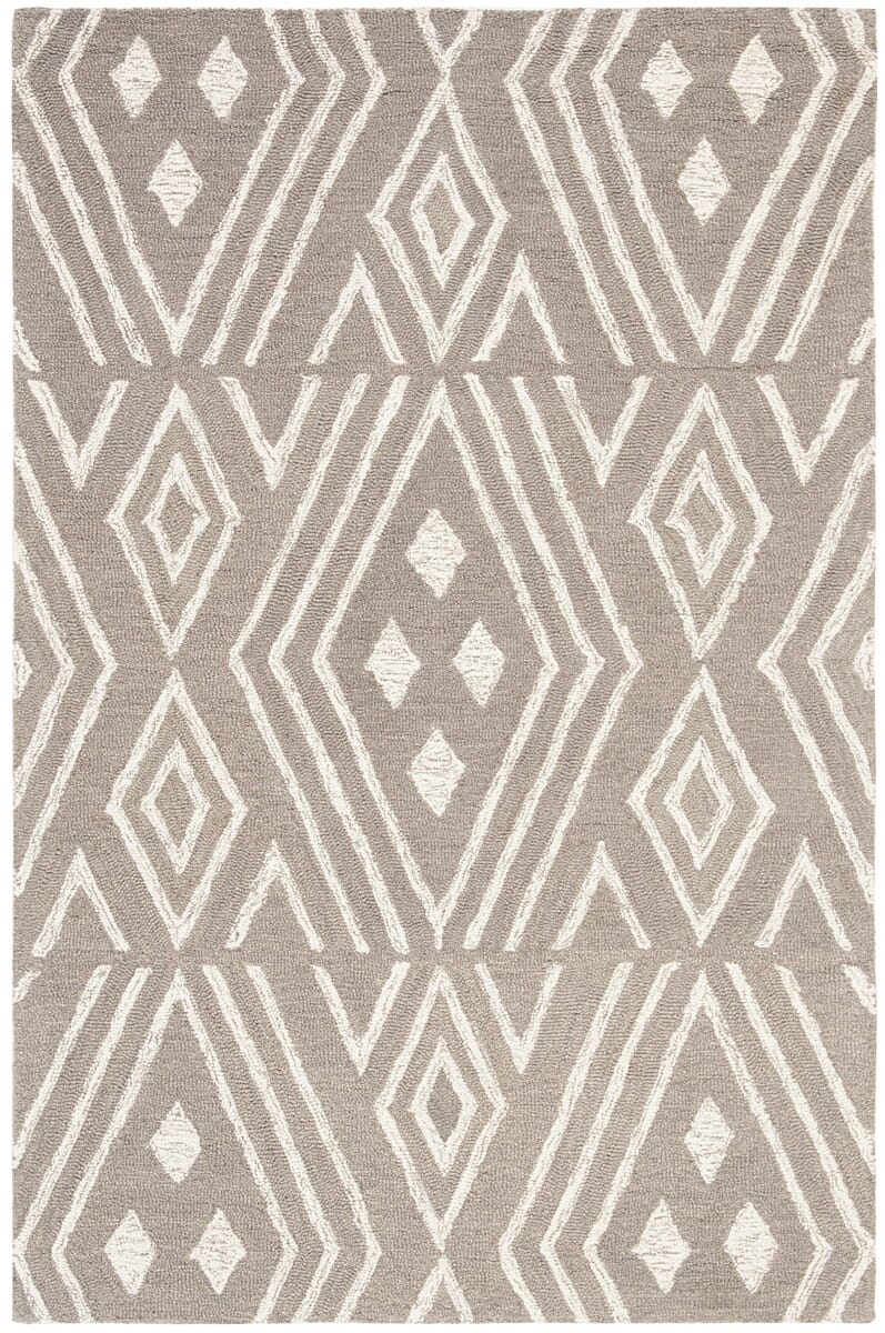 Safavieh Micro-Loop Mlp609F Grey / Ivory Rugs.