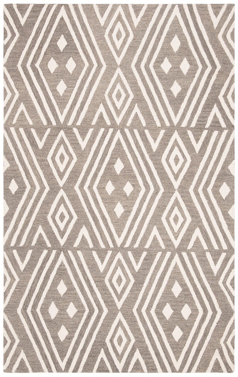 Safavieh Micro-Loop Mlp609F Grey / Ivory Rugs.