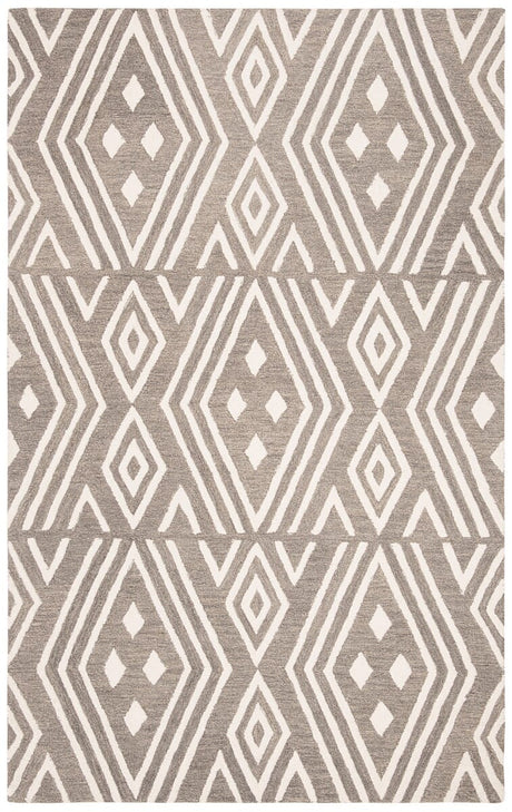 Safavieh Micro-Loop Mlp609F Grey / Ivory Rugs.