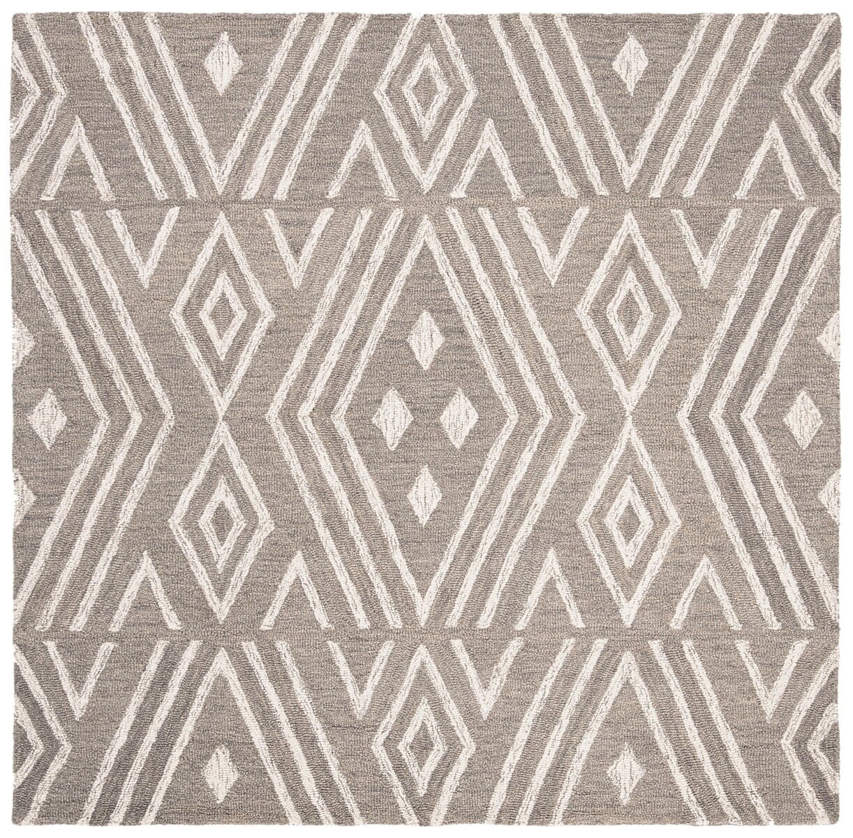Safavieh Micro-Loop Mlp609F Grey / Ivory Rugs.