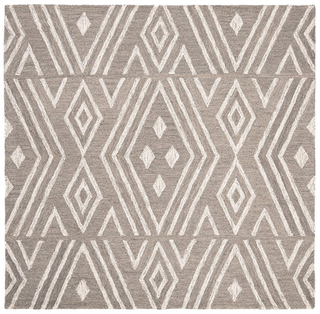 Safavieh Micro-Loop Mlp609F Grey / Ivory Rugs.