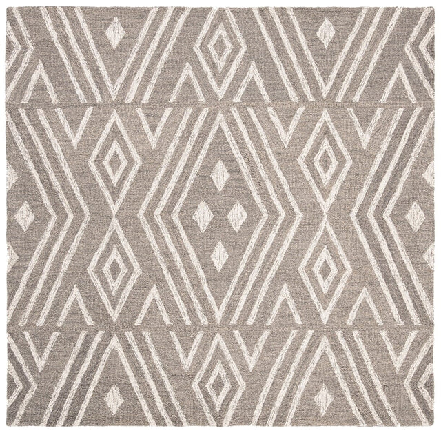 Safavieh Micro-Loop Mlp609F Grey / Ivory Rugs.