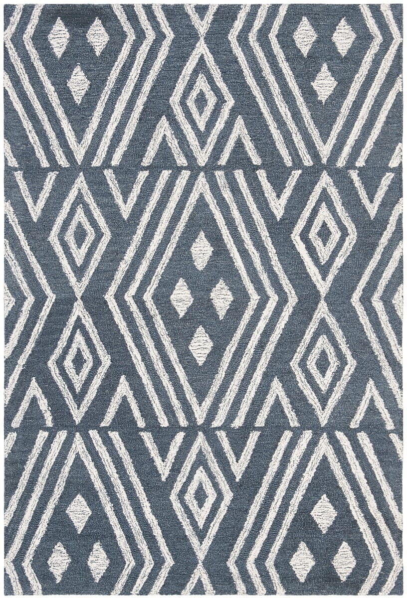Safavieh Micro-Loop Mlp609N Navy / Blue Rugs.