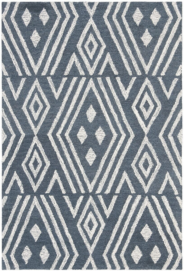 Safavieh Micro-Loop Mlp609N Navy / Blue Rugs.