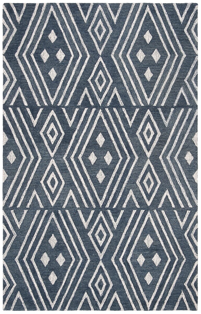 Safavieh Micro-Loop Mlp609N Navy / Blue Rugs.