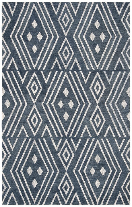 Safavieh Micro-Loop Mlp609N Navy / Blue Rugs.