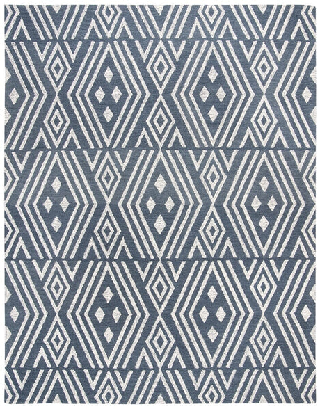 Safavieh Micro-Loop Mlp609N Navy / Blue Rugs.