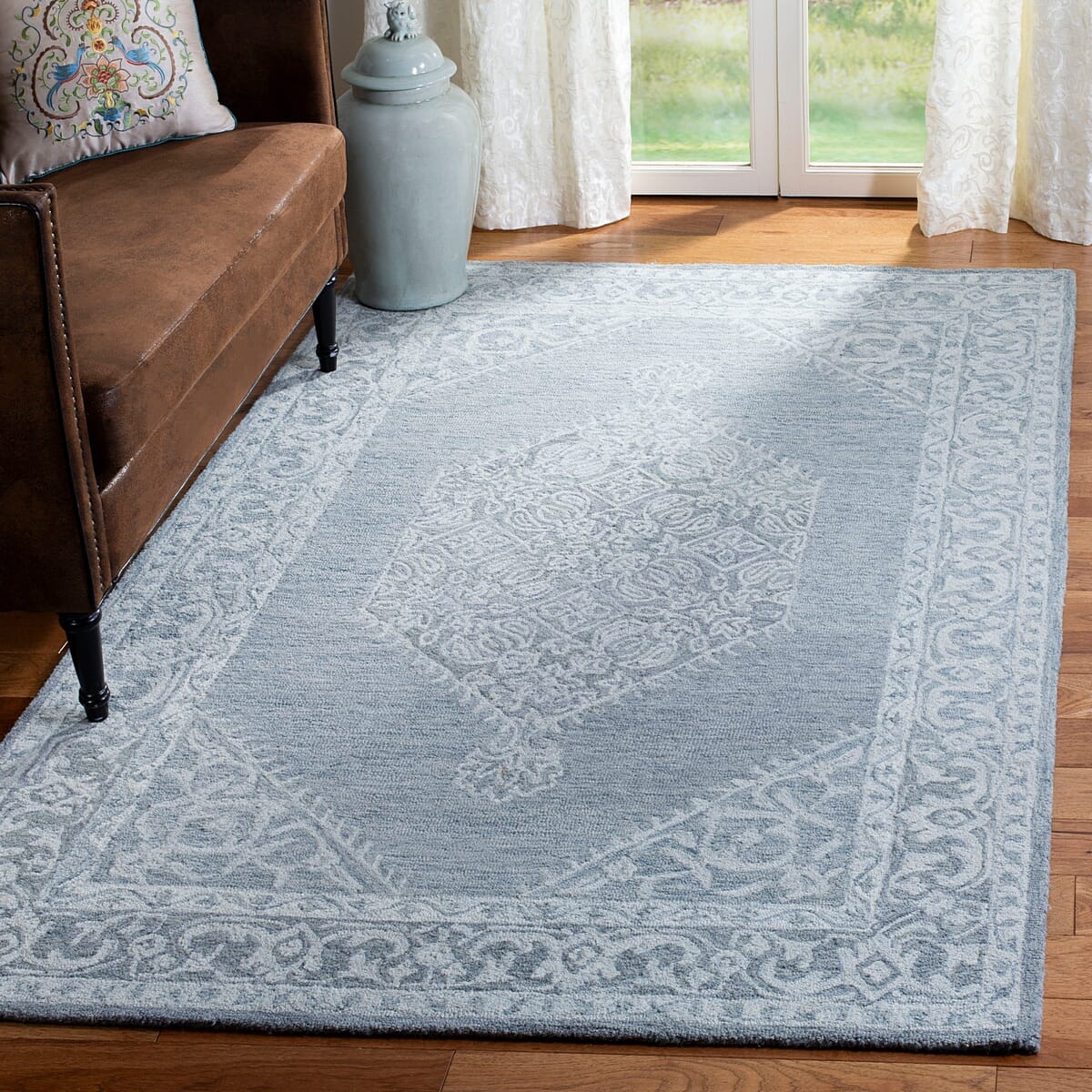 Safavieh Micro-Loop Mlp610F Grey Rugs.