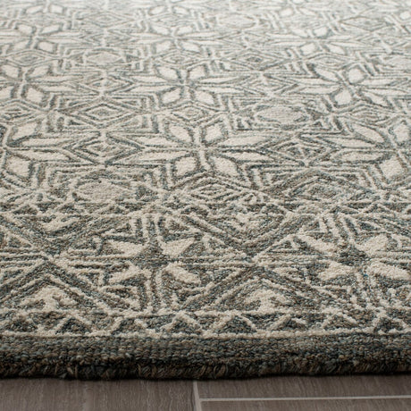 Safavieh Micro-Loop Mlp802M Blue / Ivory Rugs.