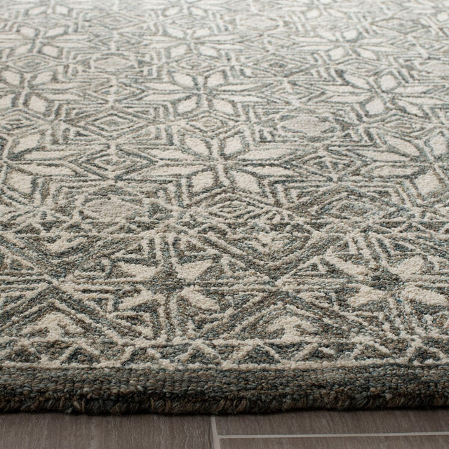 Safavieh Micro-Loop Mlp802M Blue / Ivory Rugs.