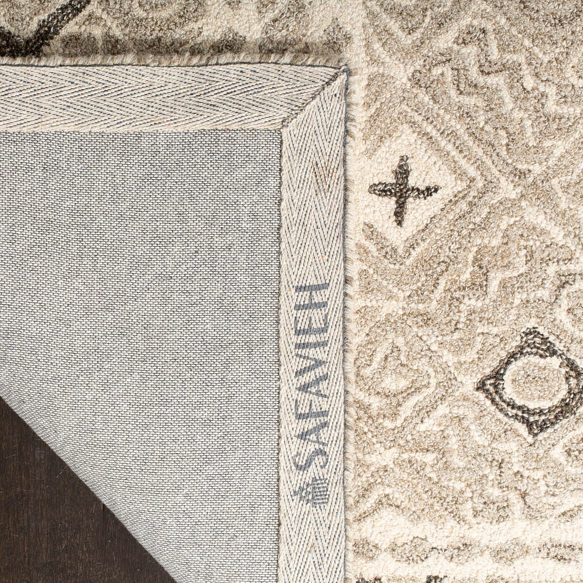 Safavieh Micro-Loop Mlp803F Grey / Ivory Rugs.