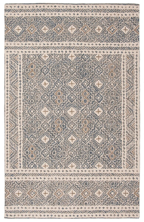 Safavieh Micro-Loop Mlp803M Blue / Ivory Rugs.