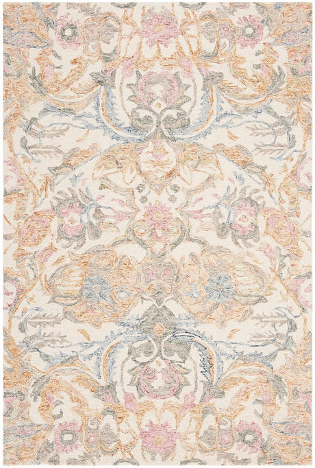 Safavieh Micro-Loop Mlp901M Ivory / Blue Rugs.