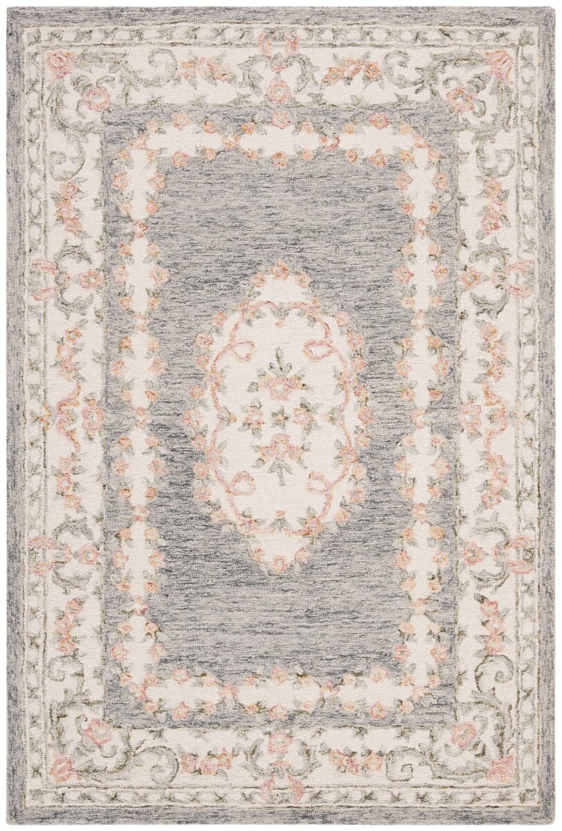 Safavieh Micro-Loop Mlp903F Grey / Ivory Rugs.