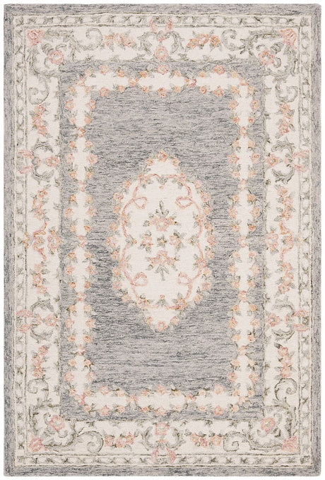 Safavieh Micro-Loop Mlp903F Grey / Ivory Rugs.