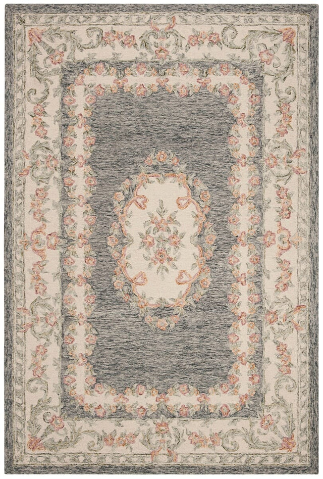 Safavieh Micro-Loop Mlp903F Grey / Ivory Rugs.