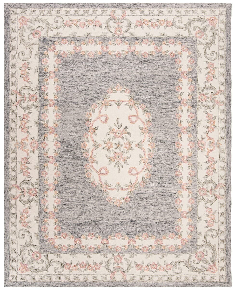 Safavieh Micro-Loop Mlp903F Grey / Ivory Rugs.