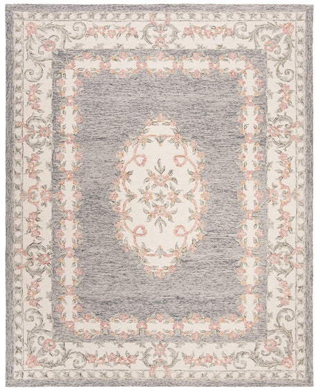 Safavieh Micro-Loop Mlp903F Grey / Ivory Rugs.