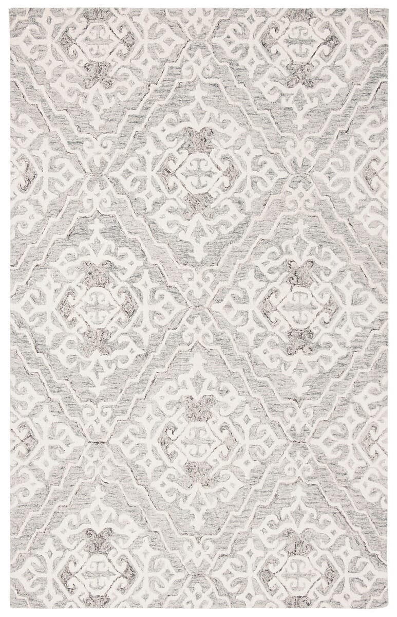 Safavieh Micro-Loop Mlp905F Grey / Ivory Rugs.