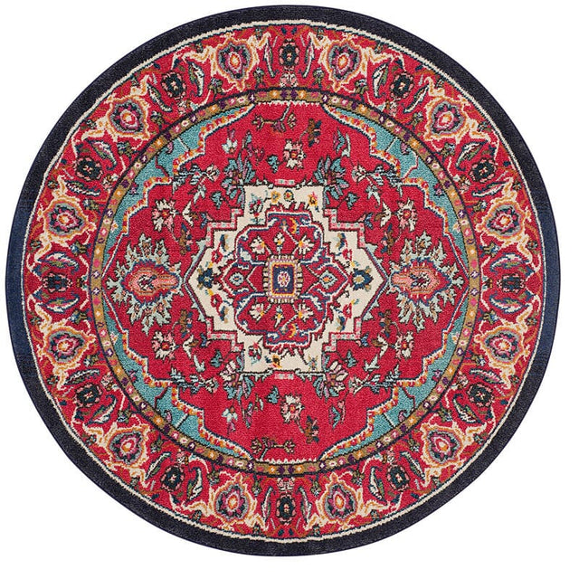 Safavieh Monaco Mnc207C Red / Turquoise Rugs.