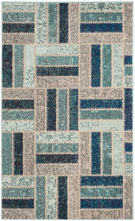 Safavieh Monaco Mnc214E Grey / Blue Rugs.