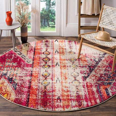 Safavieh Monaco Mnc222D Magenta / Multi Rugs.