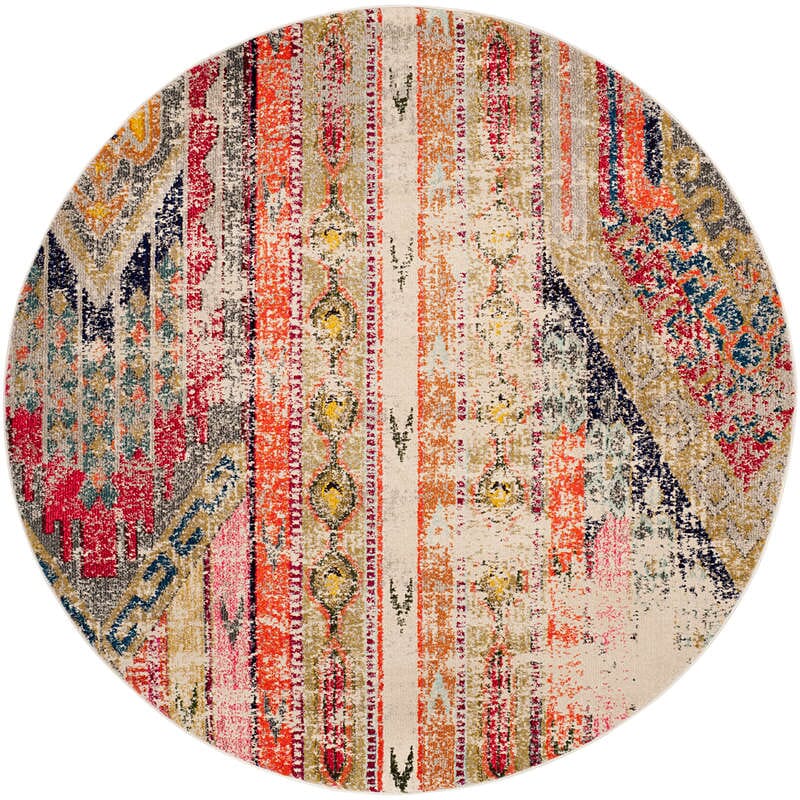 Safavieh Monaco Mnc222G Light Grey / Multi Rugs.