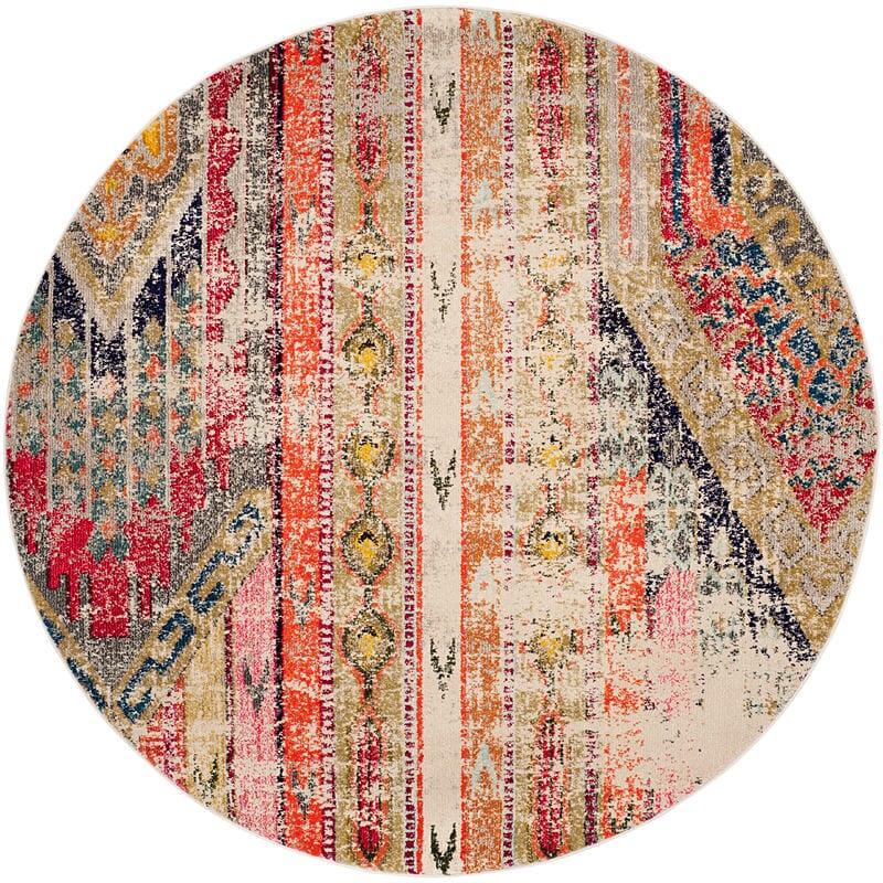 Safavieh Monaco Mnc222G Light Grey / Multi Rugs.