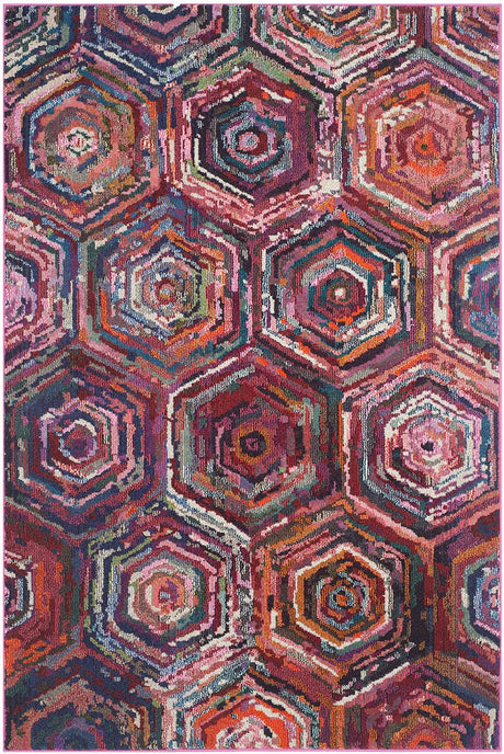 Safavieh Monaco Mnc224D Pink / Multi Rugs.