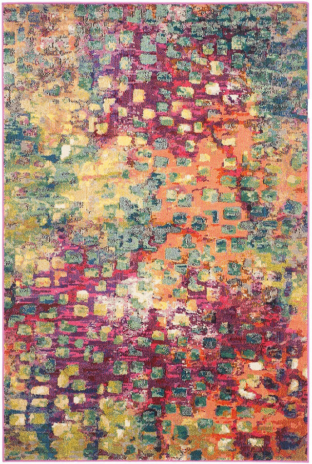 Safavieh Monaco Mnc225D Pink / Multi Rugs.