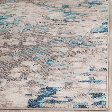 Safavieh Monaco Mnc225E Grey / Light Blue Rugs.