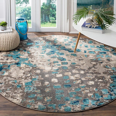 Safavieh Monaco Mnc225E Grey / Light Blue Rugs.
