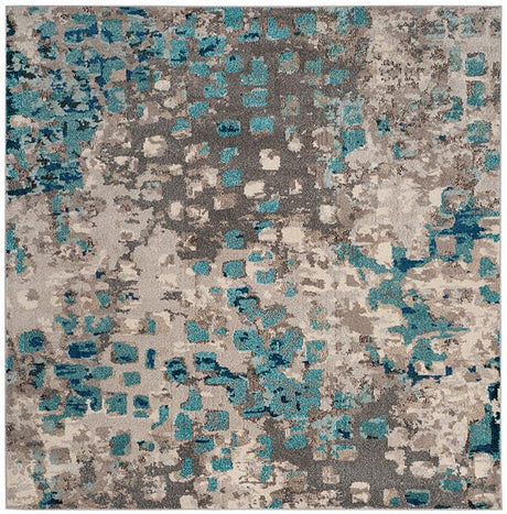 Safavieh Monaco Mnc225E Grey / Light Blue Rugs.