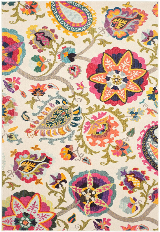 Safavieh Monaco Mnc229A Ivory / Multi Rugs.