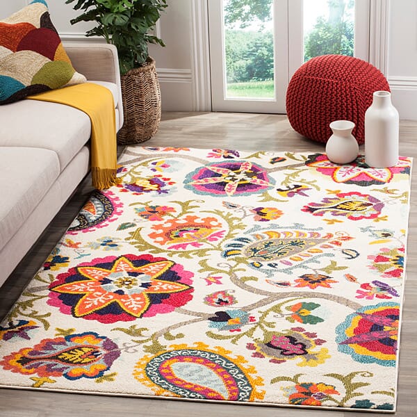 Safavieh Monaco Mnc229A Ivory / Multi Rugs.